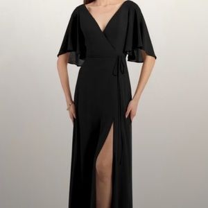Jenny Yoo Ari dress in black.